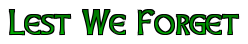 Lest We Forget Title Image